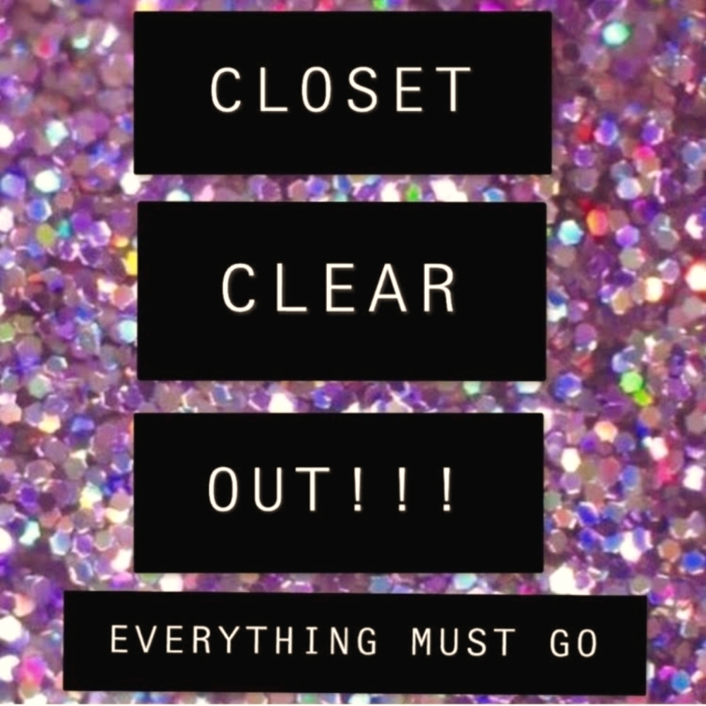 Everything must go!! Everything left will be donated!!